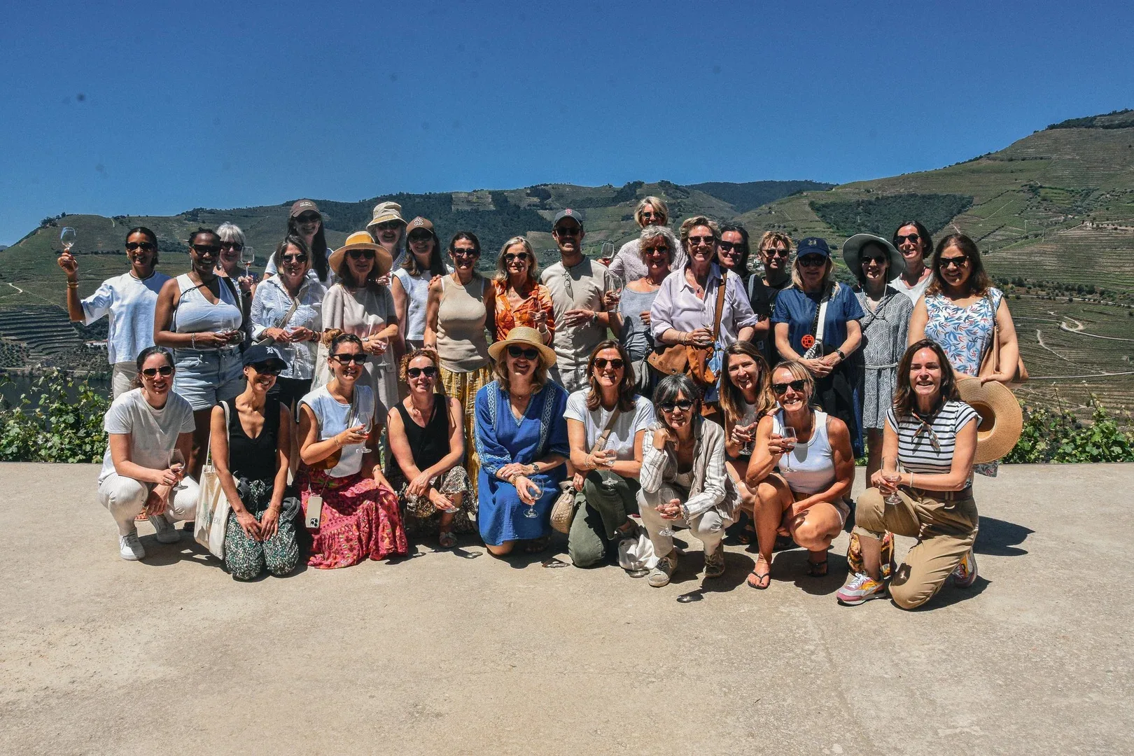 Welcome Service team in the Swiss vineyards