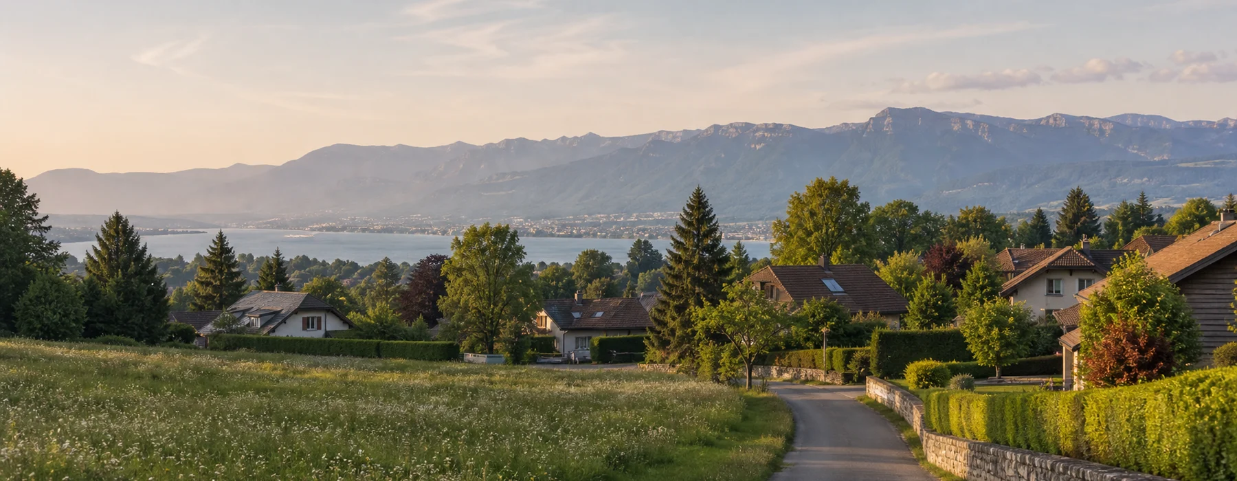 Neighboring France regional landscape